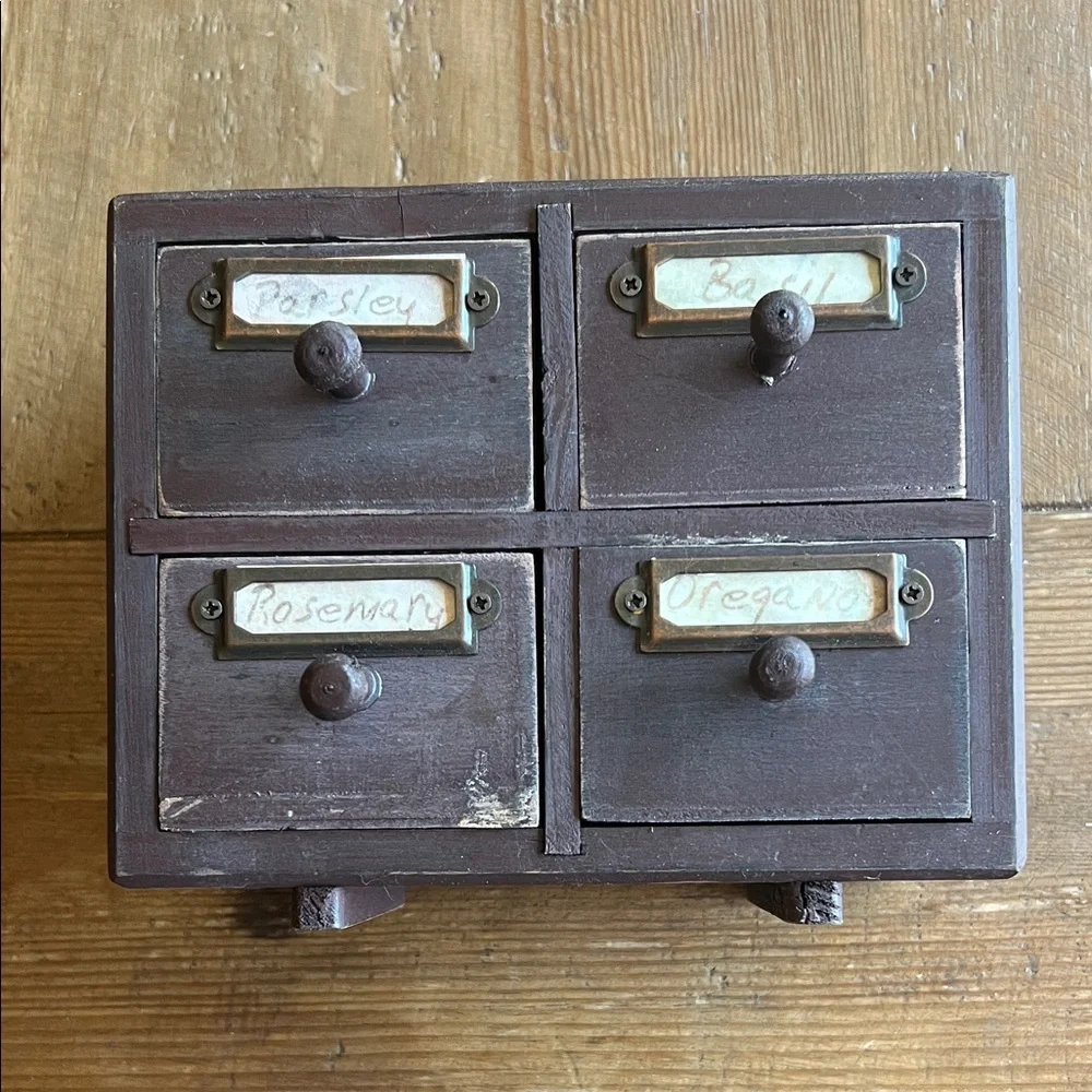 Vintage Wooden spice cabinet